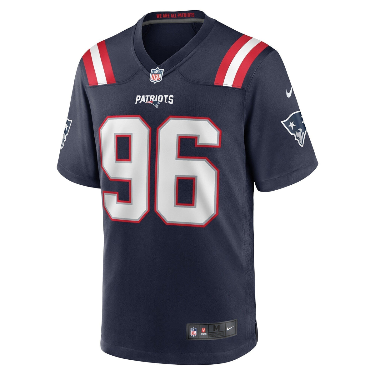 Sam Roberts New England Patriots Nike Game Jersey - Navy football jersey product view 2