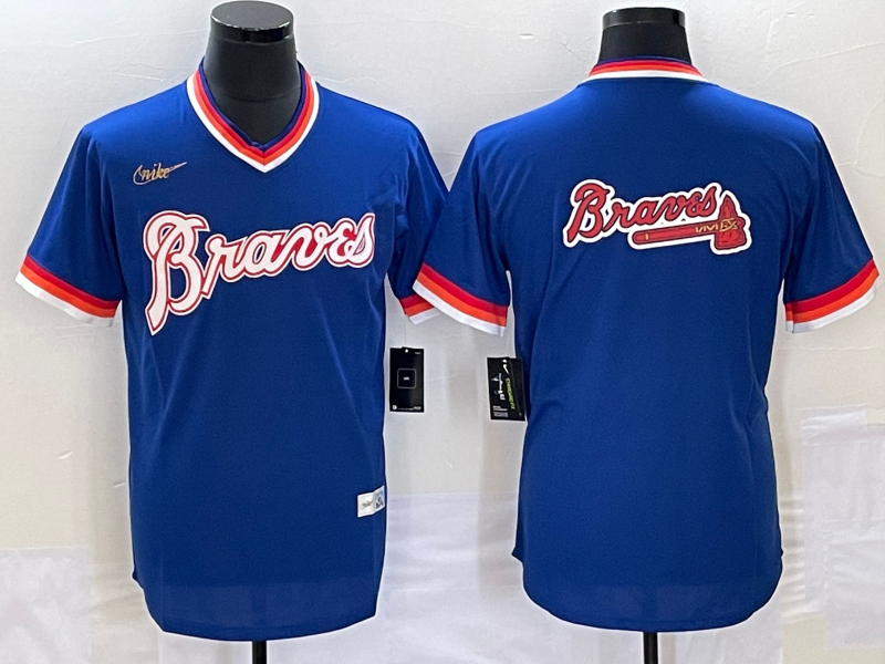 Men's Atlanta Braves Royal Cooperstown Collection Team Jersey1 baseball jersey product view 1