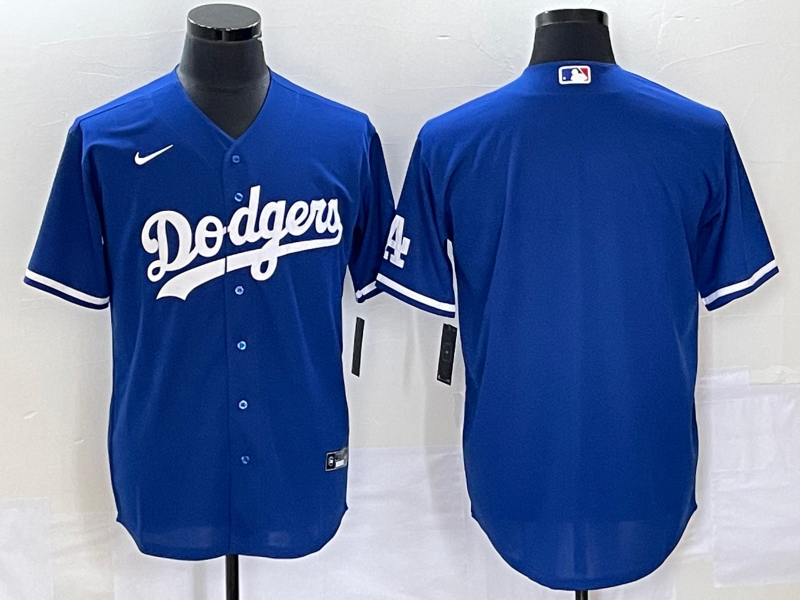 Men's Los Angeles Dodgers Royal Replica Blank Jersey baseball jersey product view 1
