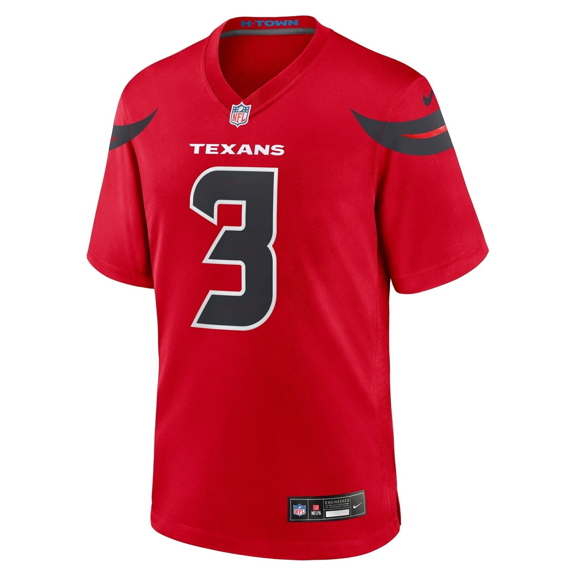 Tank Dell Houston Texans Nike Alternate Game Jersey - Red football jersey product view 2