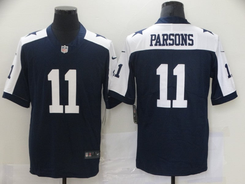 Men's Dallas Cowboys Micah Parsons #11 Navy Alternate Custom1 Game Jersey1 football jersey product view 1