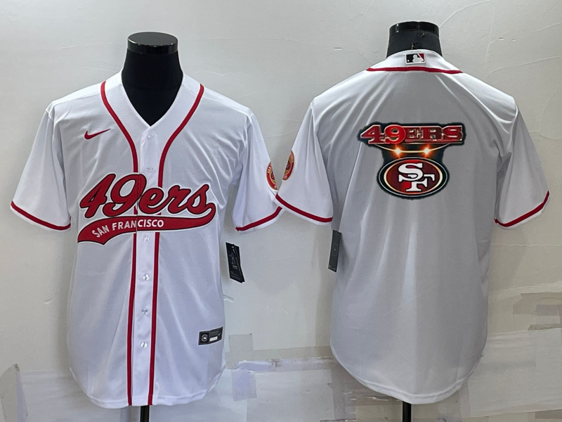 Men's San Francisco 49ers White Game Jersey1 football jersey product view 1