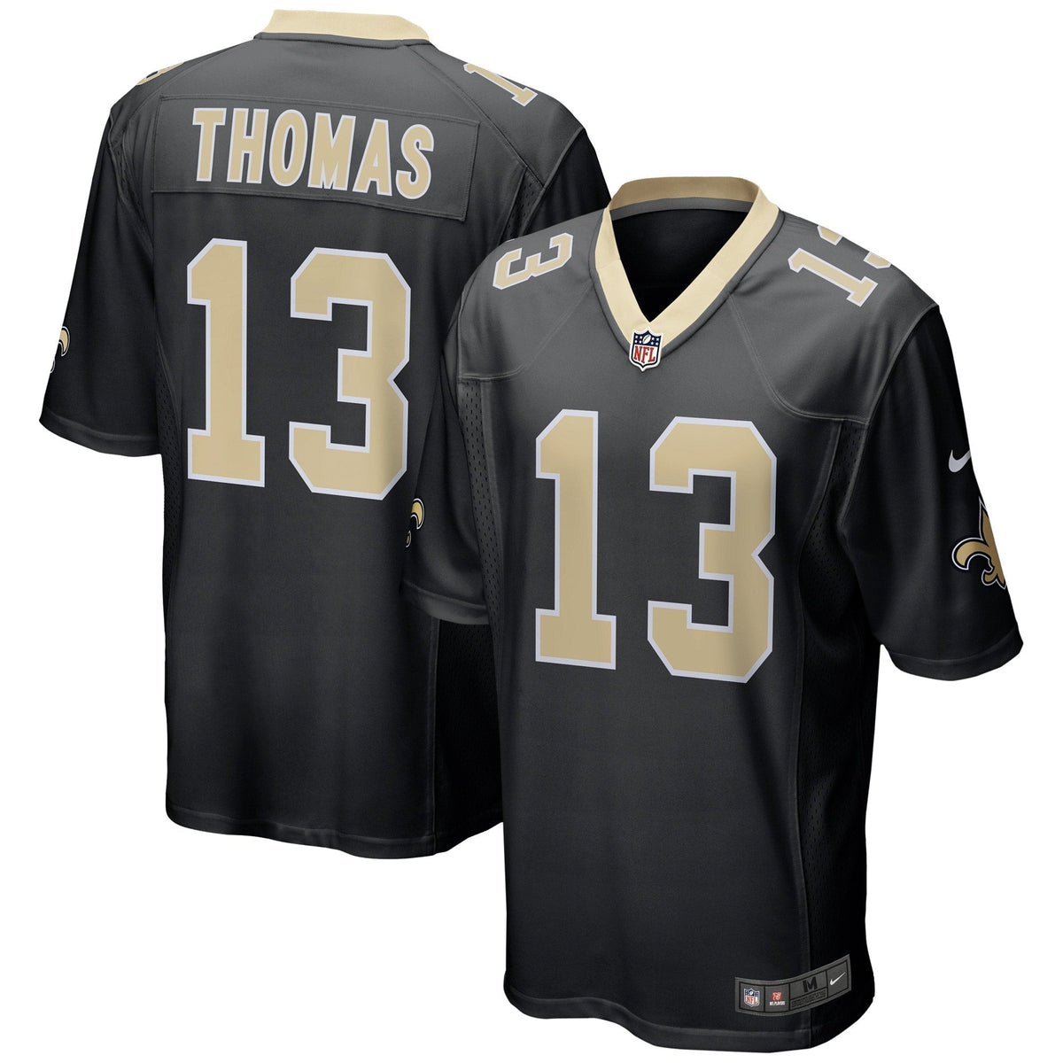 Michael Thomas New Orleans Saints Nike Team Color Game Jersey - Black football jersey product view 1