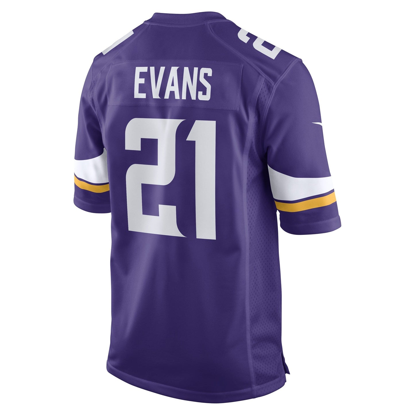 Akayleb Evans Minnesota Vikings Nike Game Jersey - Purple football jersey product view 3