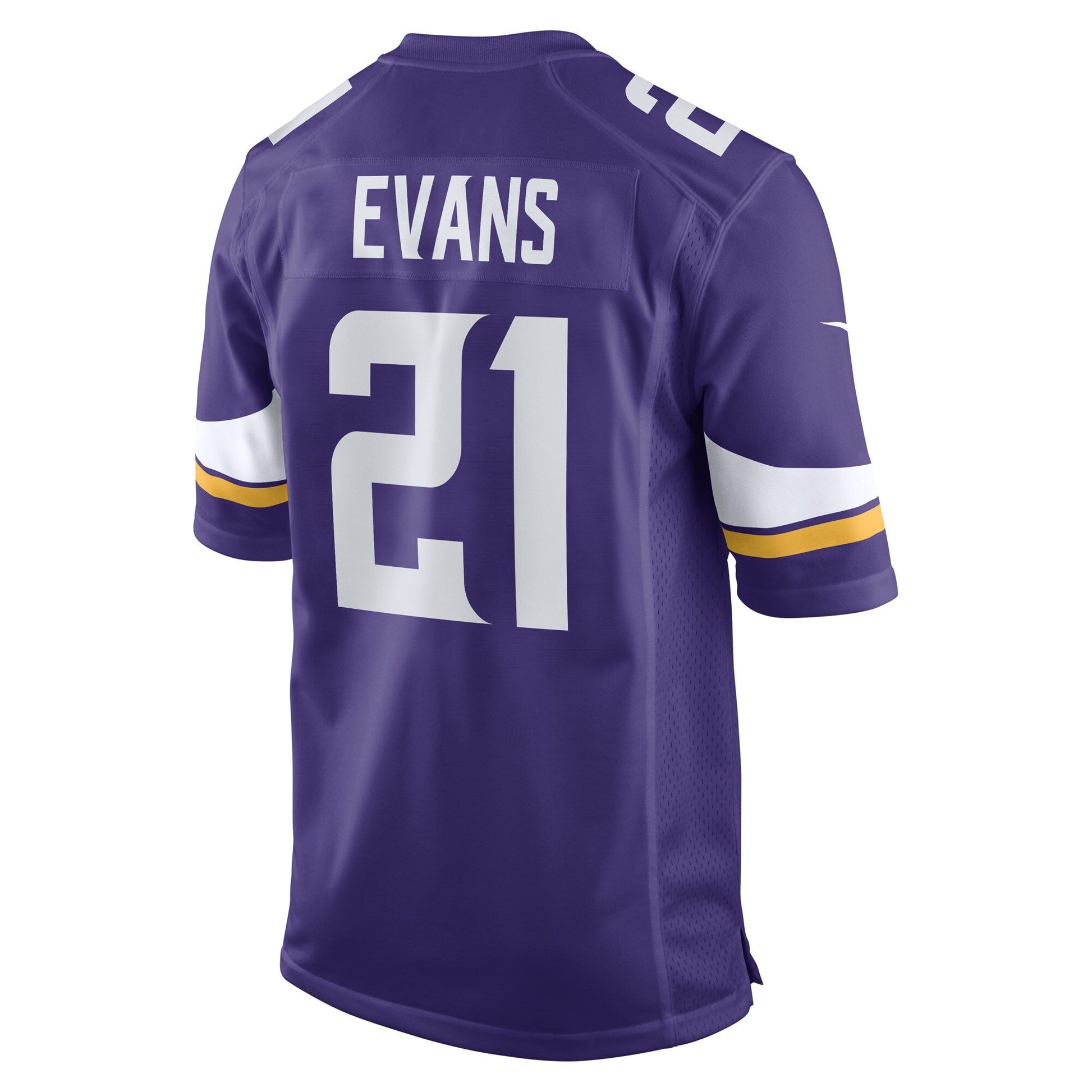 Akayleb Evans Minnesota Vikings Nike Game Jersey - Purple football jersey product view 3