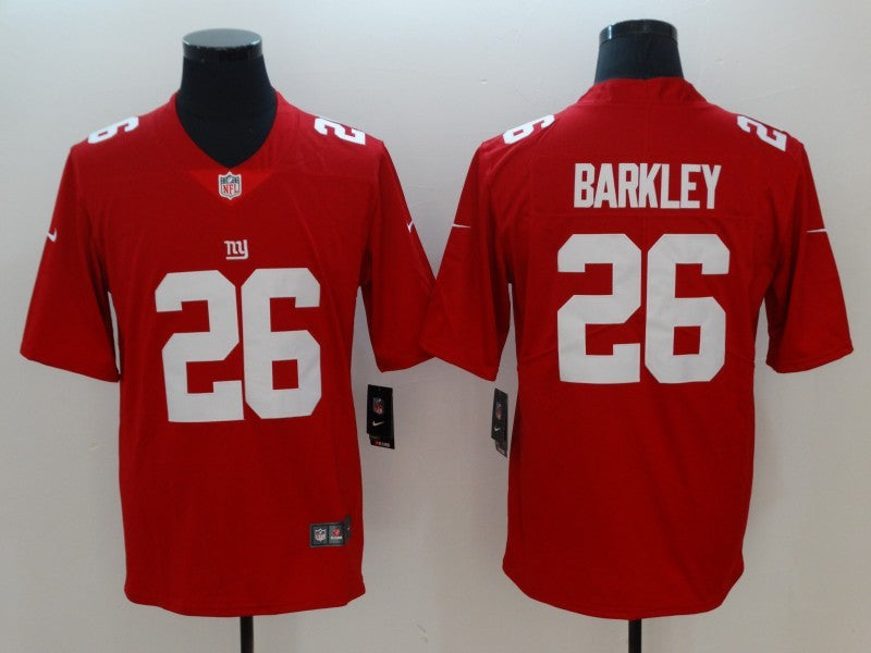 Men's New York Giants #26 Saquon Barkley Jersey1 Red football jersey product view 1