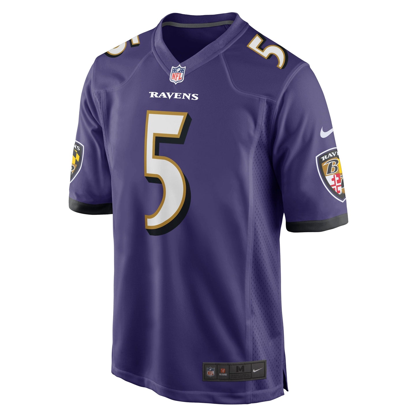 Jalyn Armour-Davis Baltimore Ravens Nike Game Jersey - Purple football jersey product view 2