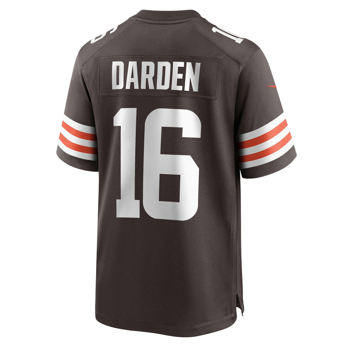 Jaelon Darden Cleveland Browns Nike Team Game Jersey - Brown football jersey product view 3