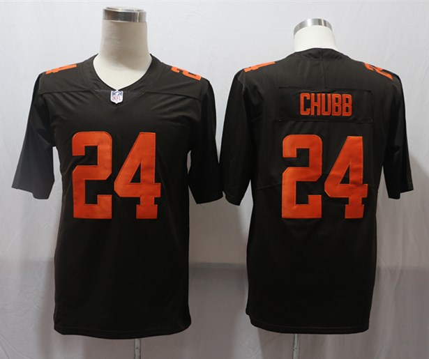 Men's Cleveland Browns Nick Chubb #24 Brown Alternate Legend Jersey1 football jersey product view 1