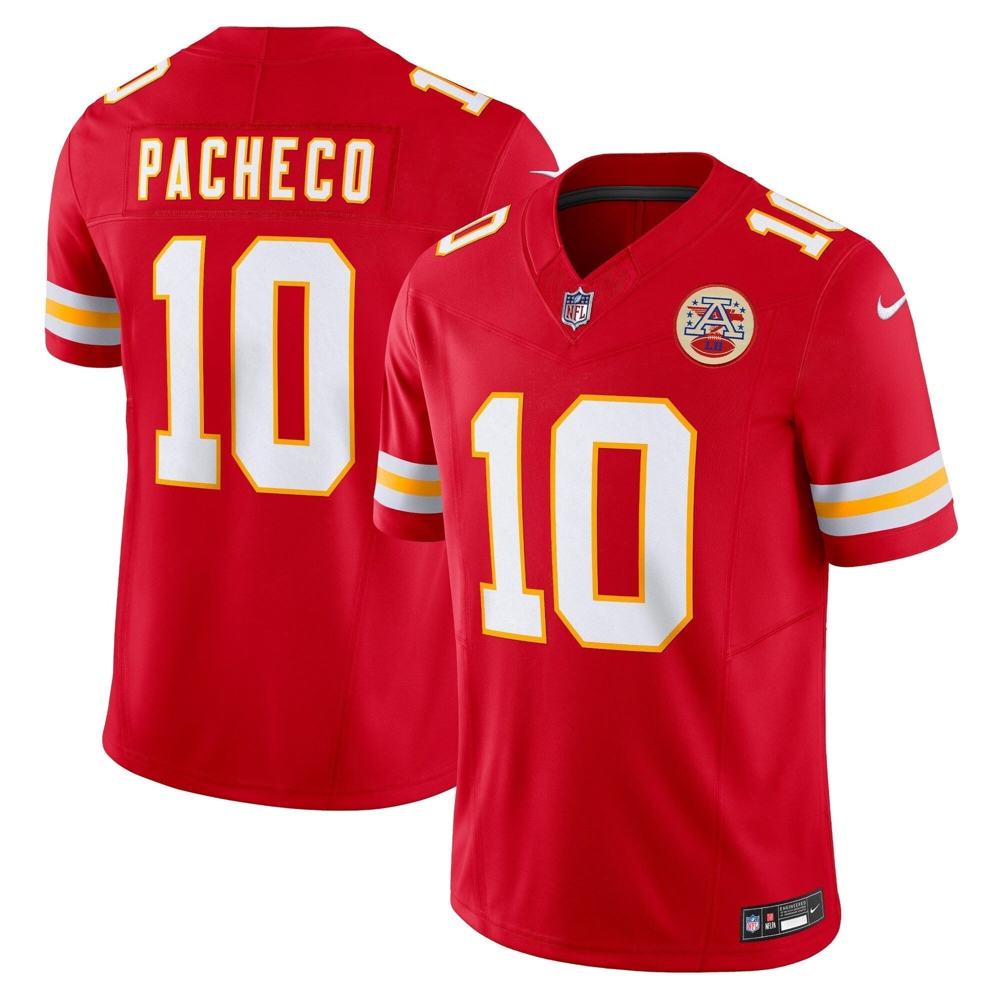 Isiah Pacheco Kansas City Chiefs Nike Vapor F.U.S.E. Limited Jersey - Red football jersey product view 1