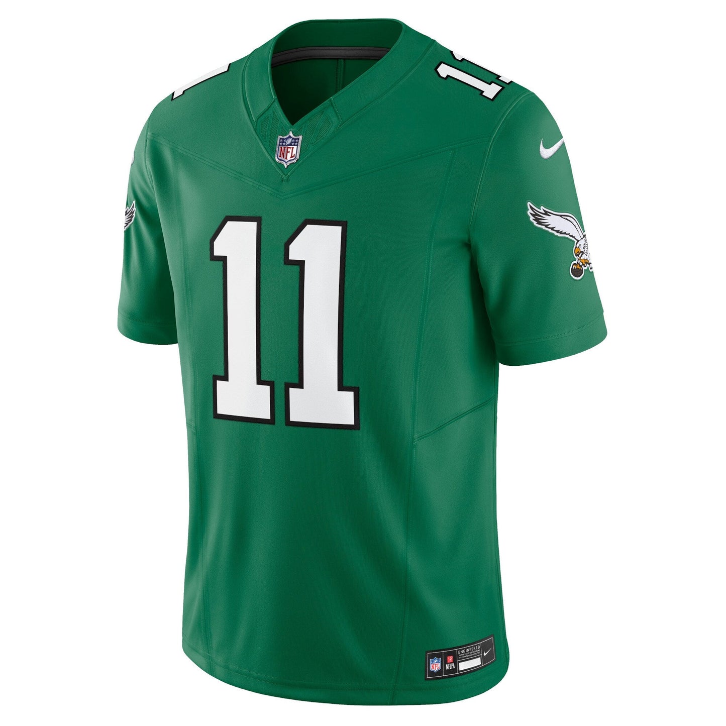 A.J. Brown Philadelphia Eagles Nike Vapor F.U.S.E. Limited Jersey - Kelly Green football jersey product view 2