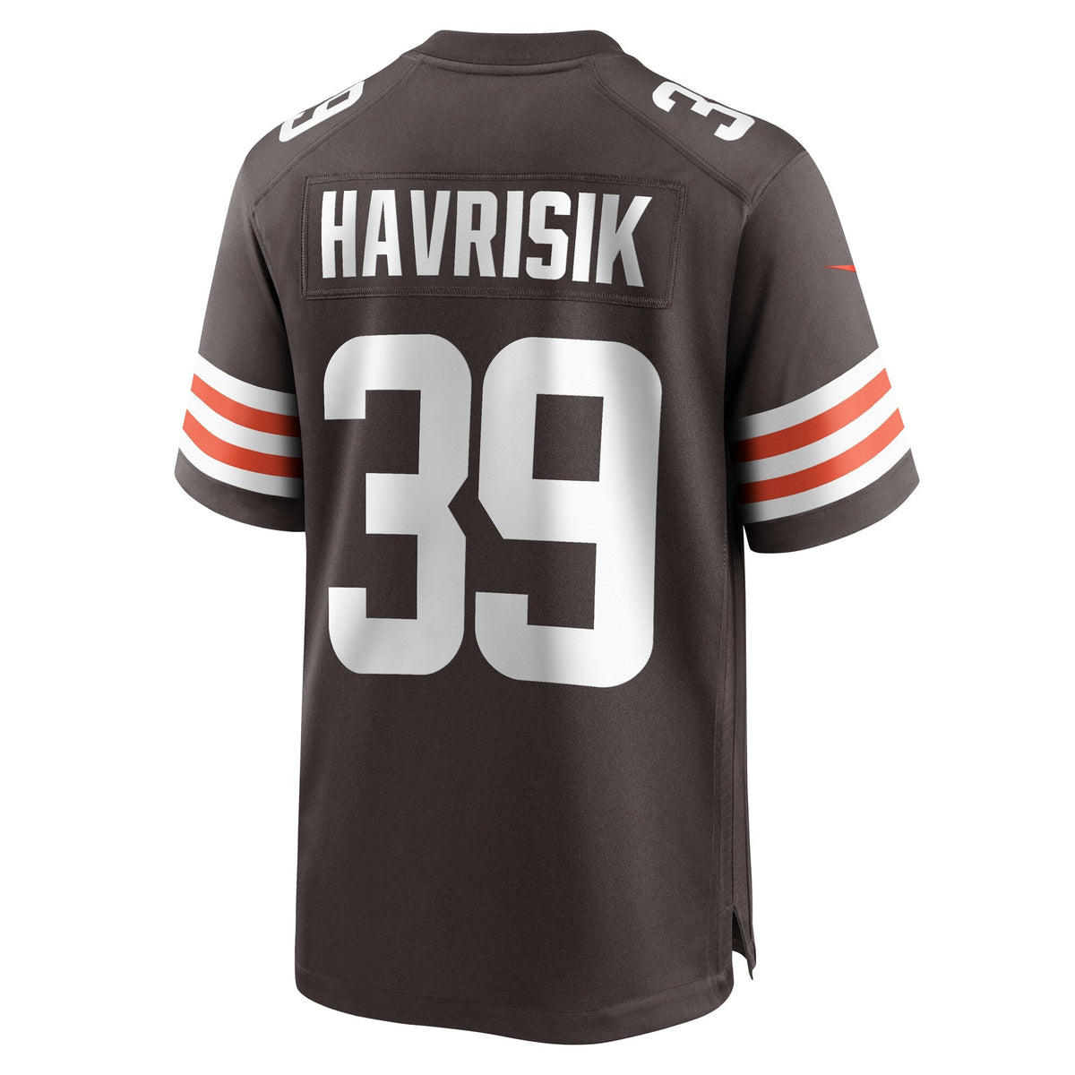 Lucas Havrisik Cleveland Browns Nike Team Game Jersey - Brown football jersey product view 3