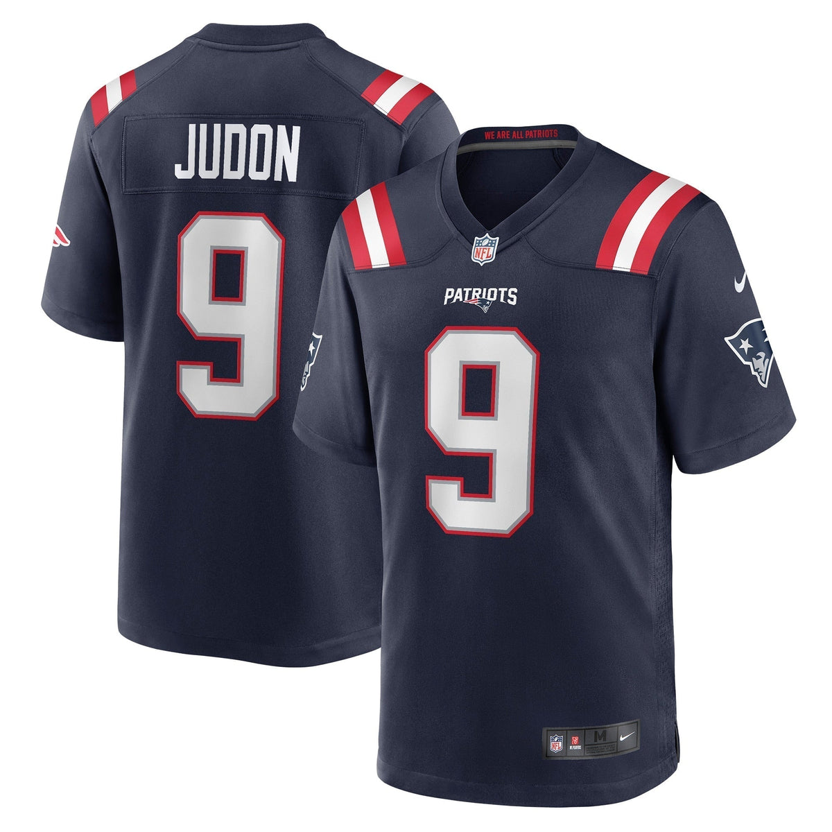 Matthew Judon New England Patriots Nike Game Jersey - Navy football jersey product view 1
