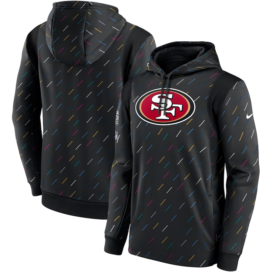 Men's San Francisco 49ers NFL 2021 Salute to Service Hoodie1 Black football jersey product view 1