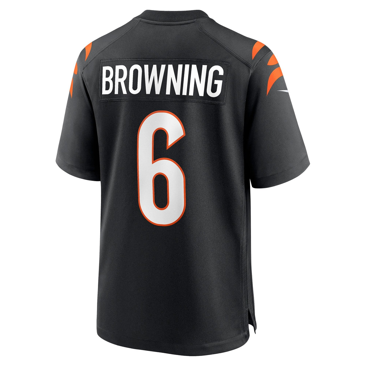 Jake Browning Cincinnati Bengals Nike Game Jersey - Black football jersey product view 3