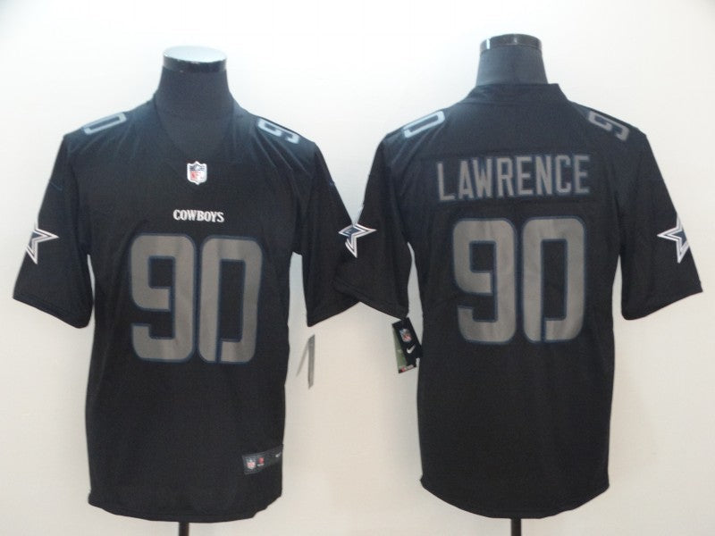 Men's Dallas Cowboys DeMarcus Lawrence #90 Black Game Jersey1 football jersey product view 1