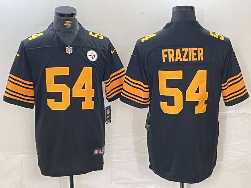 Men's Pittsburgh Steelers Zach Frazier #54 Black Alternate Game Jersey1 football jersey product view 1