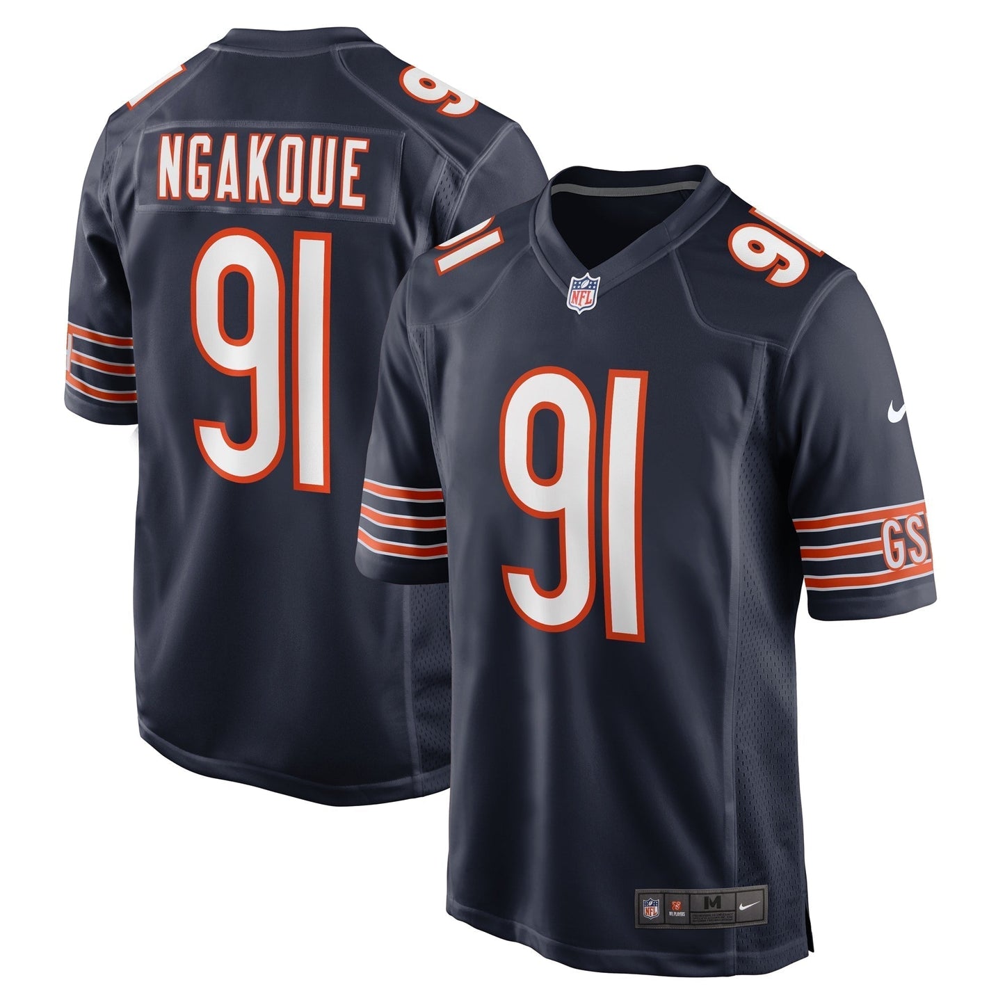 Yannick Ngakoue Chicago Bears Nike Team Game Jersey - Navy football jersey product view 1
