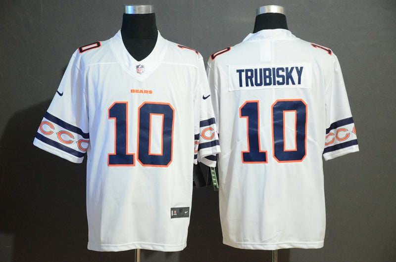 Men's Chicago Bears Mitch Trubisky #10 White Game Player Jersey1 football jersey product view 1