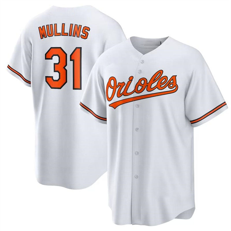 Baltimore Orioles #31 Cedric Mullins White Authentic Player Jersey Baseball Jerseys baseball jersey product view 1