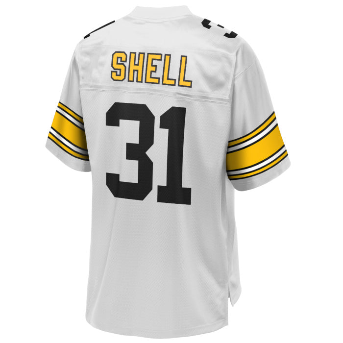 P.Steelers #31 Donnie Shell Player Replica Away White Stitched American Football Jerseys football jersey product view 1