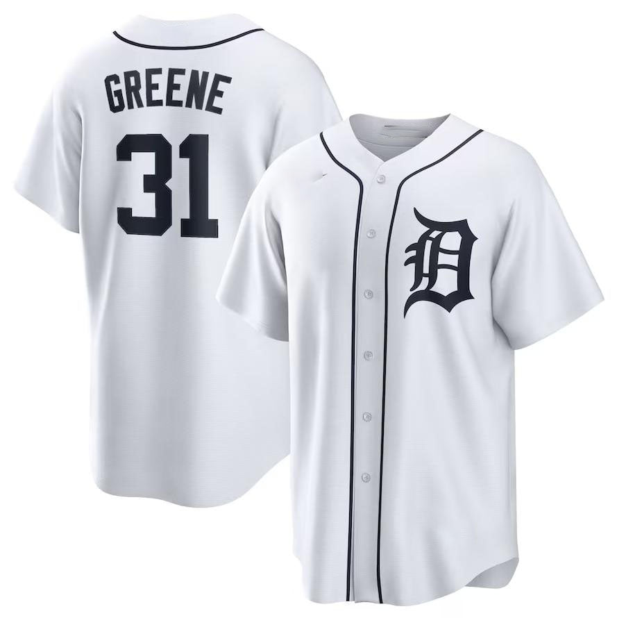 Detroit Tigers #31 Riley Greene White Home Replica Player Name Jersey Baseball Jerseys baseball jersey product view 1