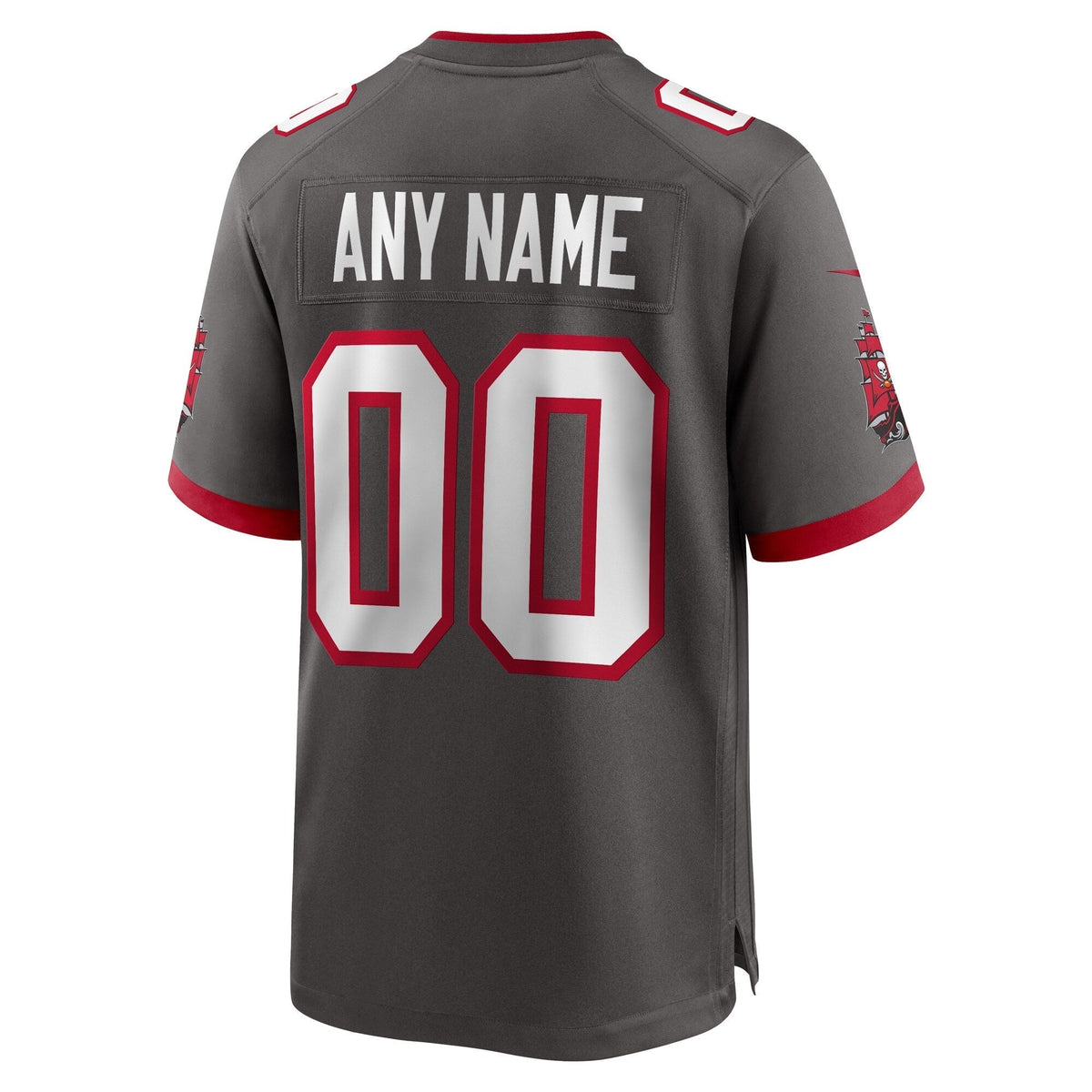 Tampa Bay Buccaneers Nike Alternate Custom Game Jersey - Pewter football jersey product view 3
