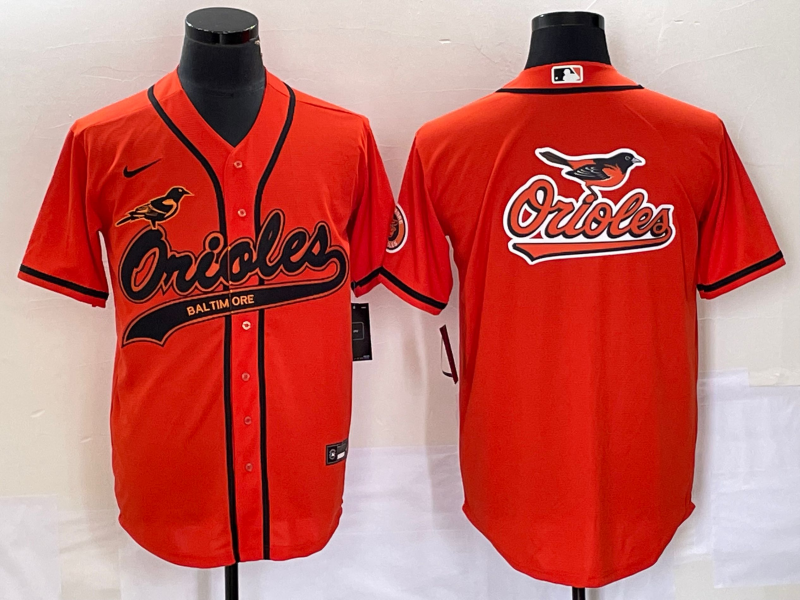 Men's Baltimore Orioles Orange Replica Team Jersey1 Joint Edition baseball jersey product view 1