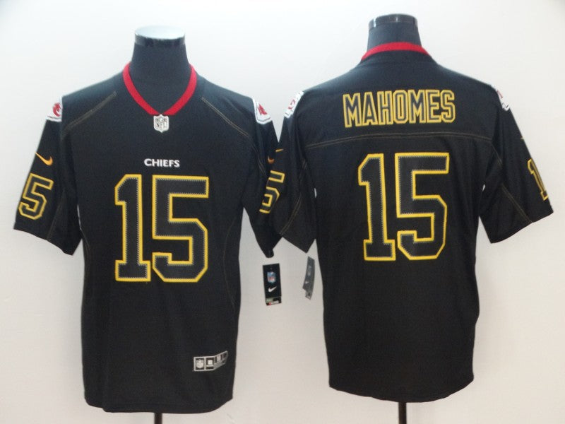 Men's Kansas City Chiefs Patrick Mahomes Black Alternate Game Jersey1 football jersey product view 1