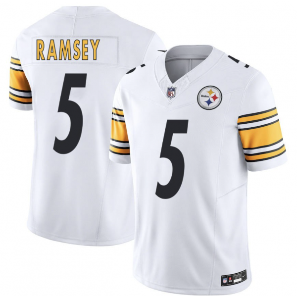 Jalen Ramsey Pittsburgh Steelers Alternate Jersey - White football jersey product view 1