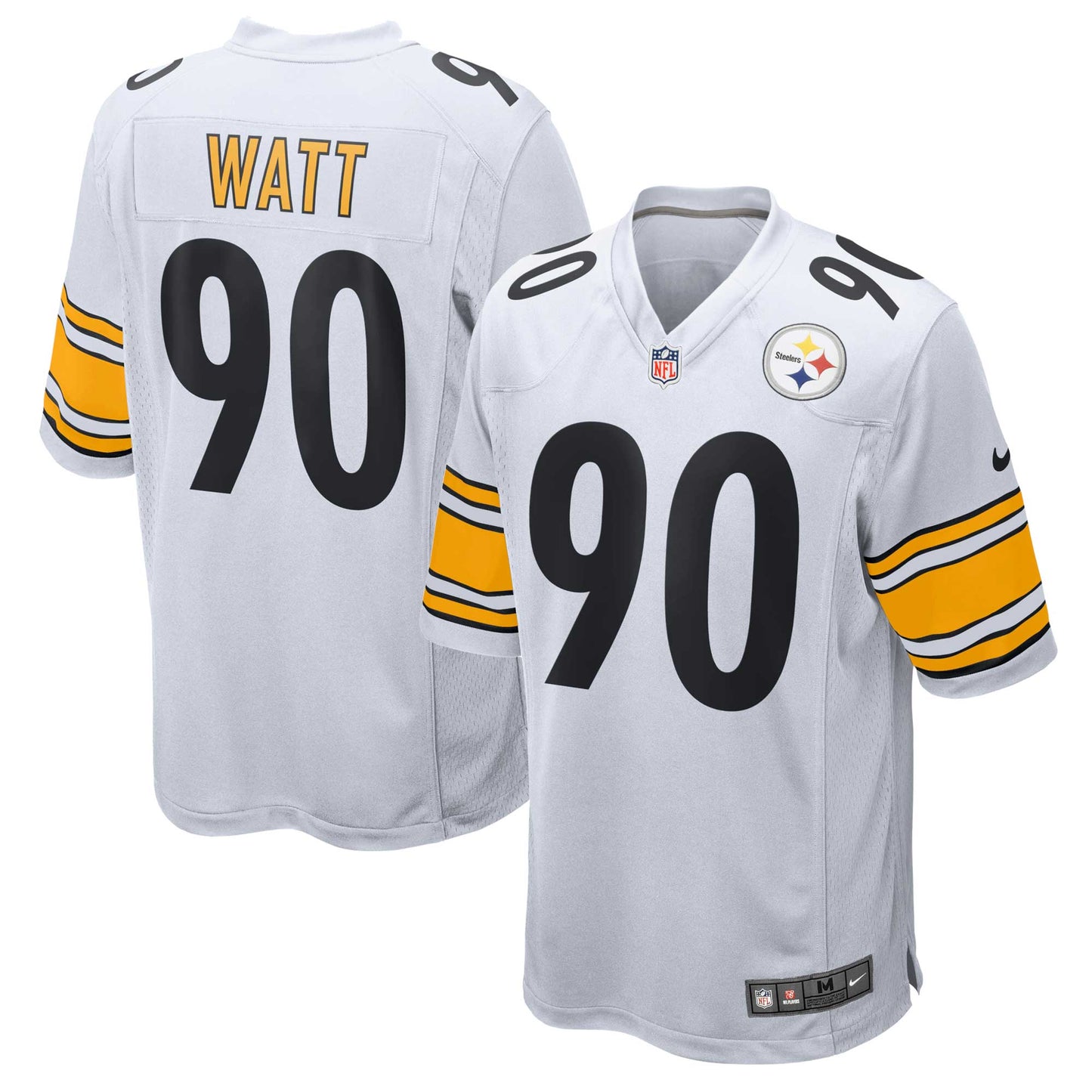 T.J. Watt Pittsburgh Steelers Nike Game Jersey - White football jersey product view 1