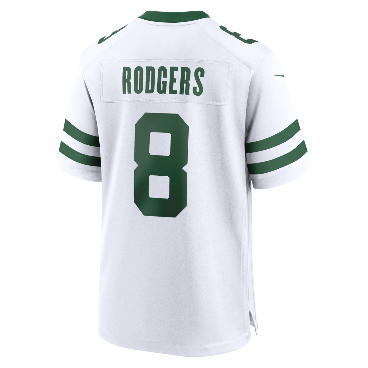 Aaron Rodgers New York Jets Nike Game Jersey - Legacy White football jersey product view 3