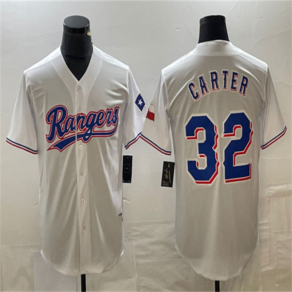 Los Angeles Dodgers #32 Evan Carter White Home Authentic Patch Jersey Baseball Jerseys baseball jersey product view 1