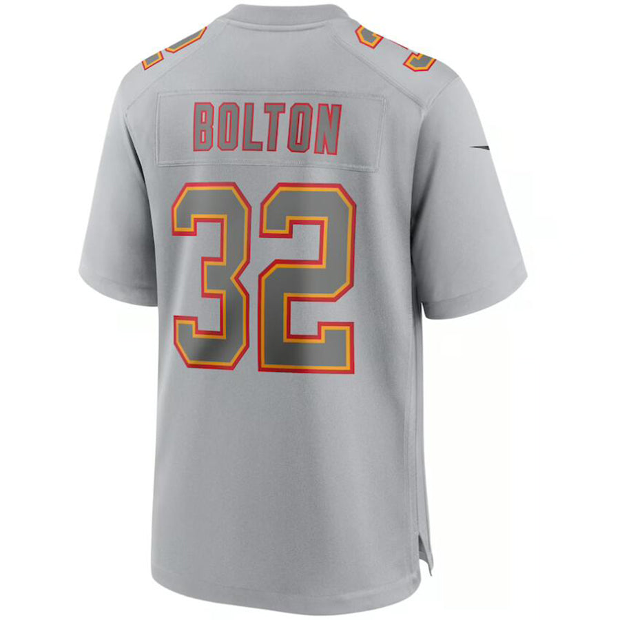 KC.Chiefs #32 Nick Bolton Player Gray Fashion Game Football Jerseys football jersey product view 1