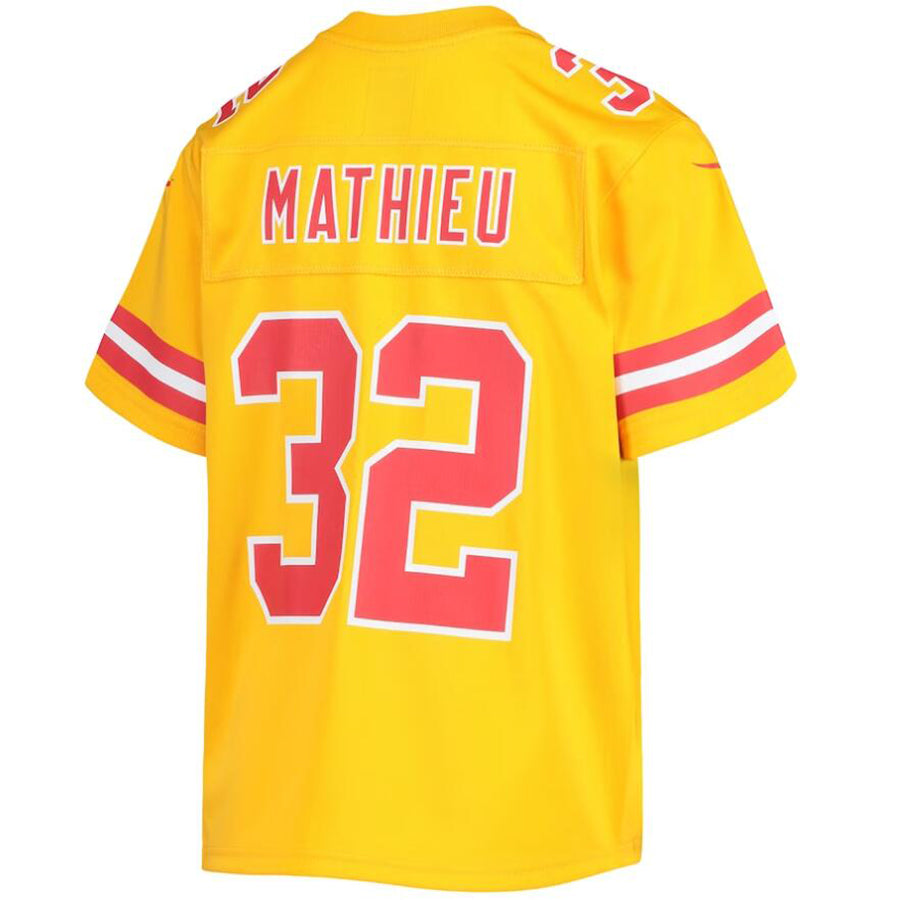 KC.Chiefs #32 Nick Bolton Player Gold Inverted Vapor Limited Football Jerseys football jersey product view 1