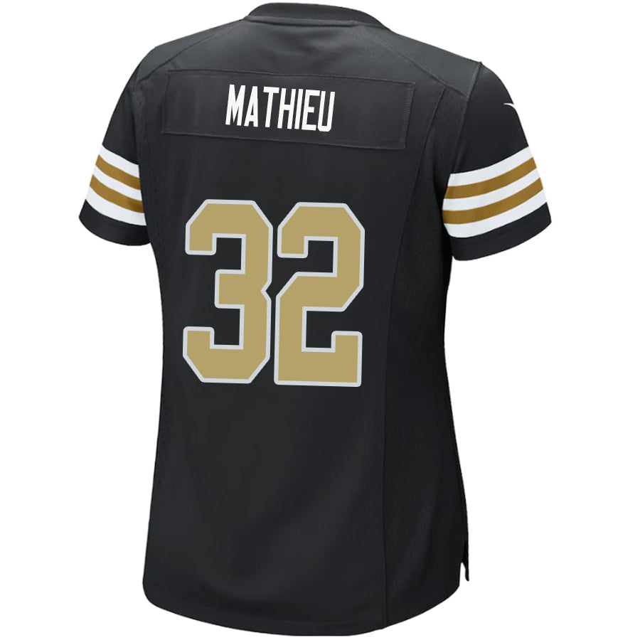 #32 Tyrann Mathieu Player NO.Saints Black Stitched Game Football Jerseys football jersey product view 1
