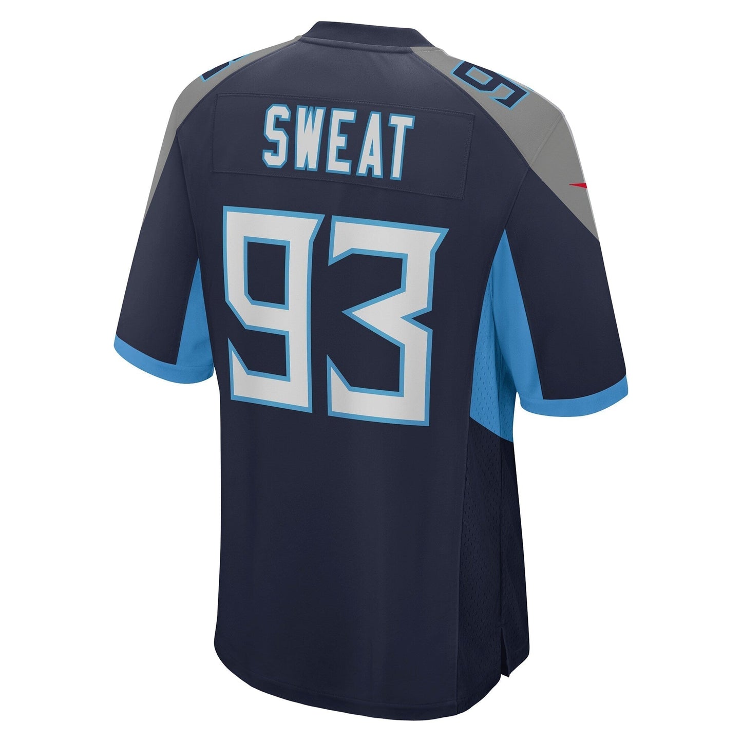 T'Vondre Sweat Tennessee Titans Nike Team Game Jersey - Navy football jersey product view 3