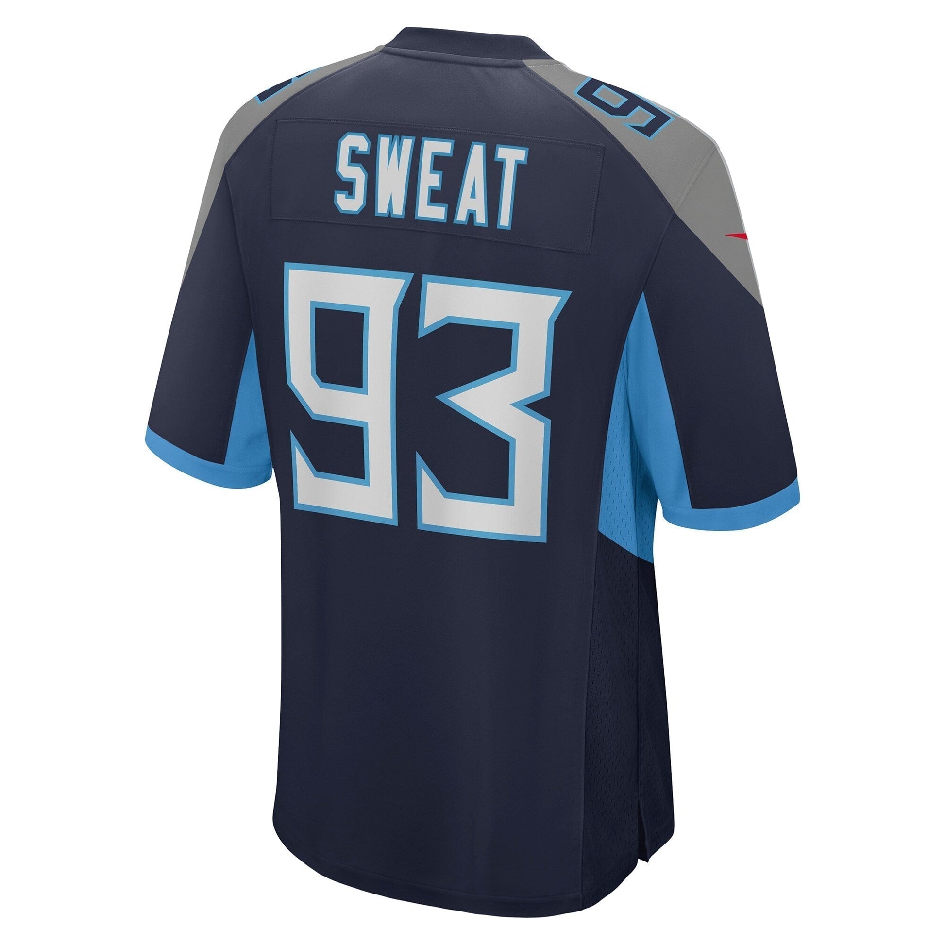 T'Vondre Sweat Tennessee Titans Nike Team Game Jersey - Navy football jersey product view 3