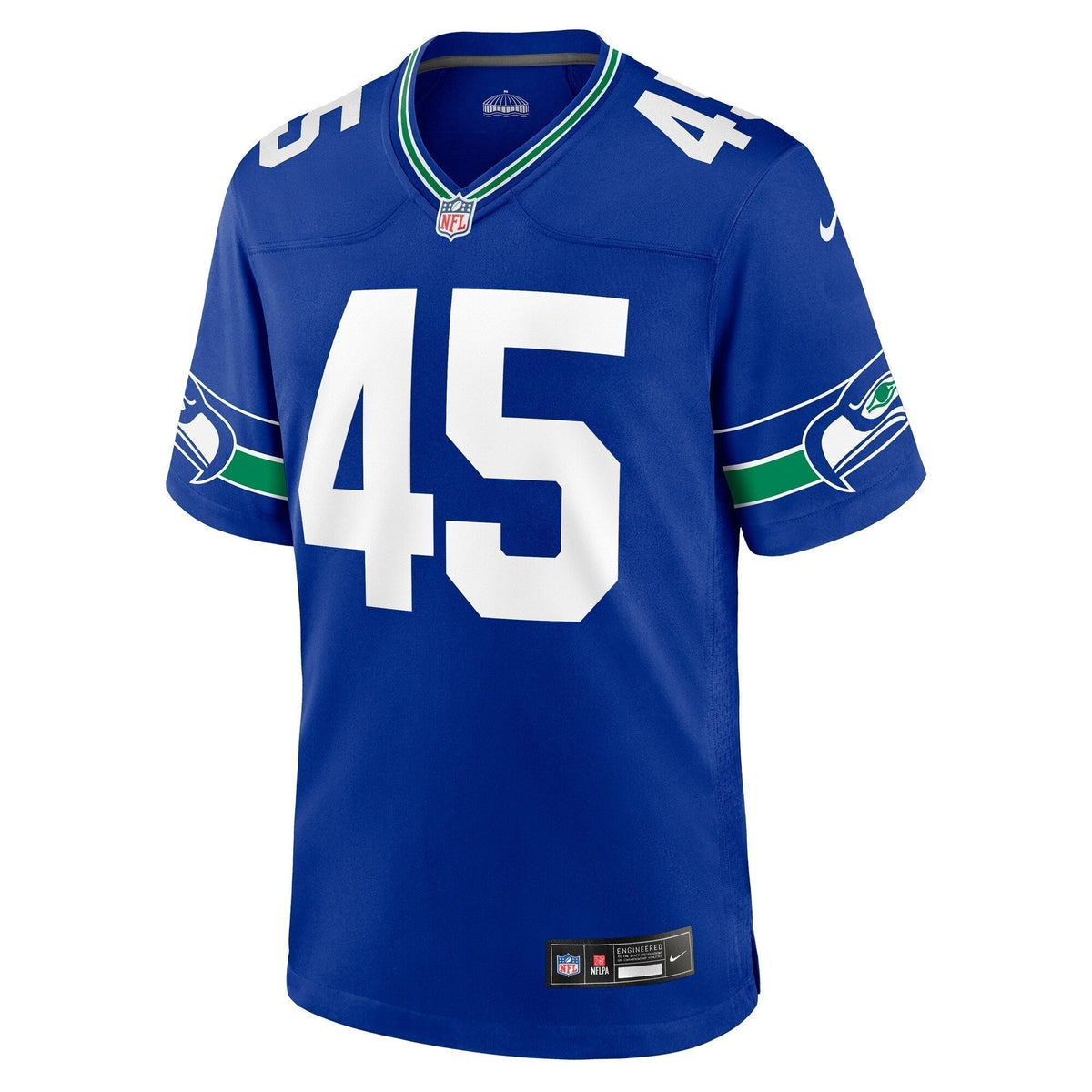 Kenny Easley Seattle Seahawks Nike Throwback Retired Game Jersey - Royal football jersey product view 2