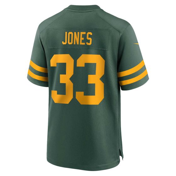 GB.Packers #33 Aaron Jones Player 50s Green Classic Game Stitched American Football Jerseys football jersey product view 1