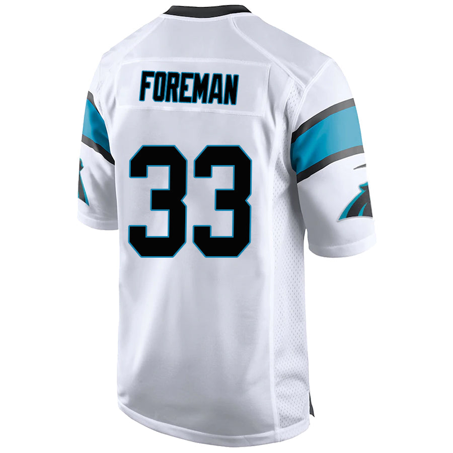 C.Panthers #33 D'Onta Foreman White Stitched Player Game Football Jerseys football jersey product view 1