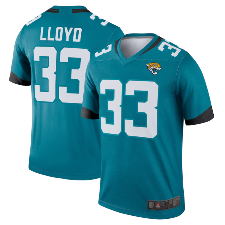 #33 Devin Lloyd Player J.Jaguars Teal Team Legend Football Jerseys football jersey product view 1