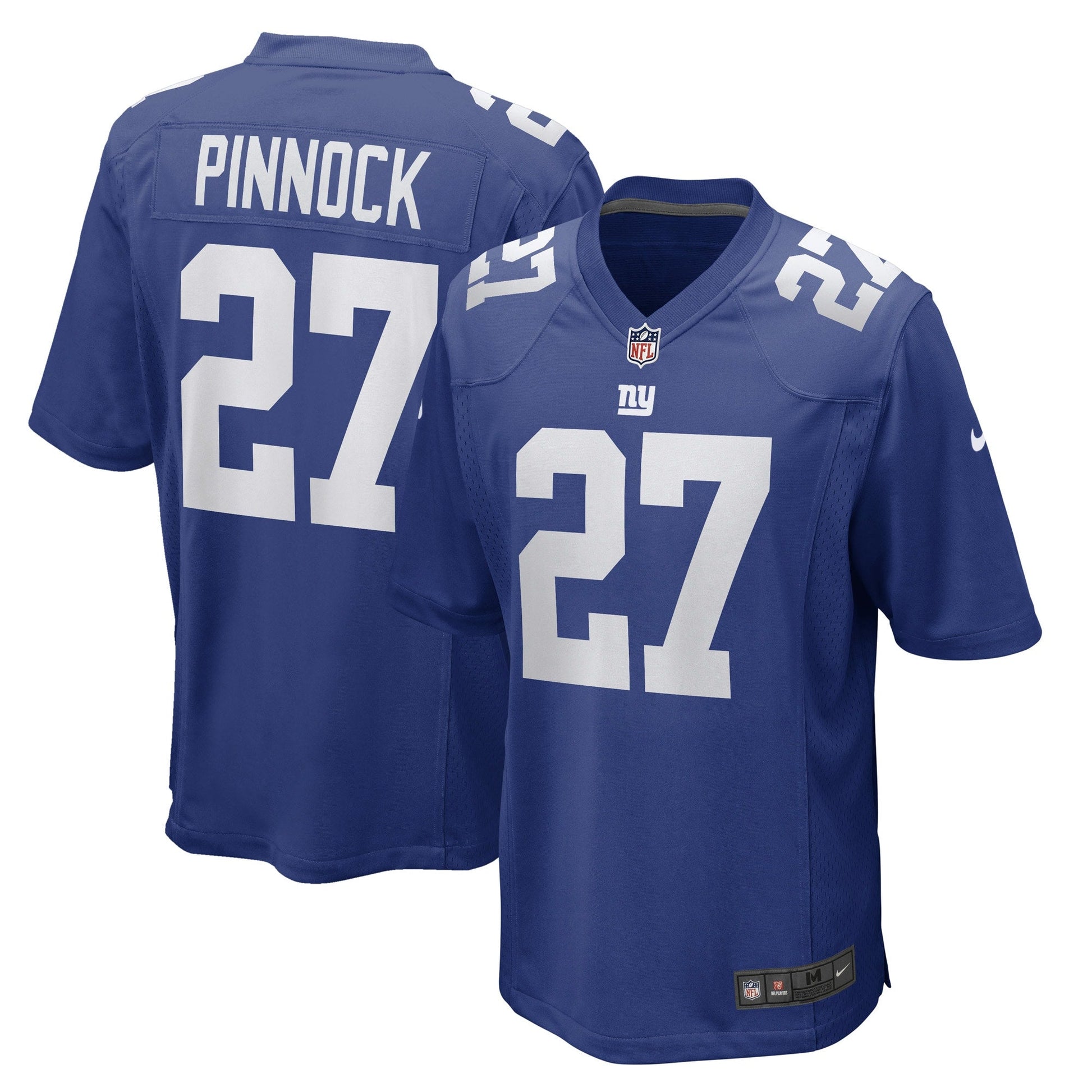 Jason Pinnock New York Giants Nike Game Jersey - Royal football jersey product view 1