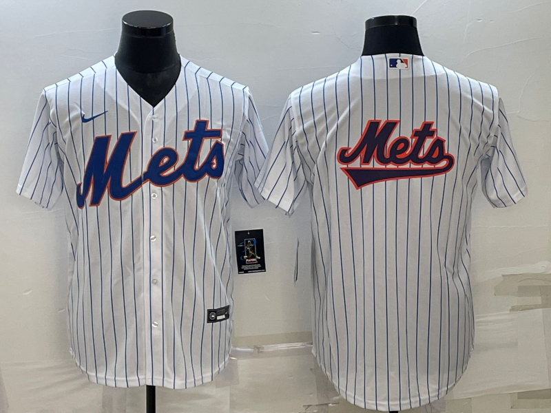 Men's New York Mets White Home Replica Team Jersey1 baseball jersey product view 1