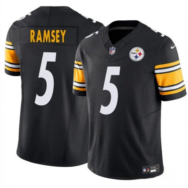 Jalen Ramsey Pittsburgh Steelers Jersey - Black football jersey product view 1