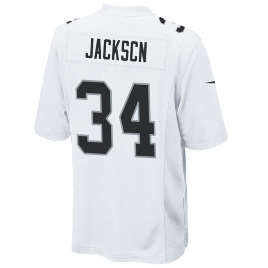 LV.Raiders #34 Bo Jackson Player White Game Football Jerseys football jersey product view 1