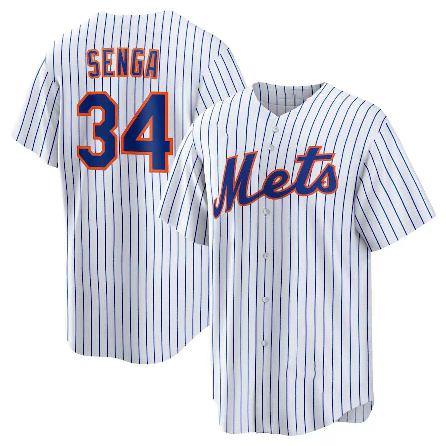 New York Mets #34 Kodai Senga White Home Replica Player Jersey Baseball Jerseys baseball jersey product view 1