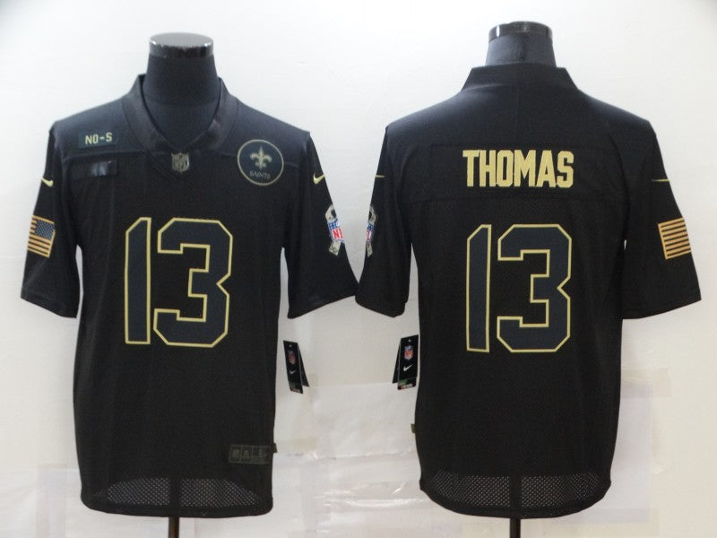Men's New Orleans Saints #13 Michael Thomas Black Player Game Jersey1 football jersey product view 1