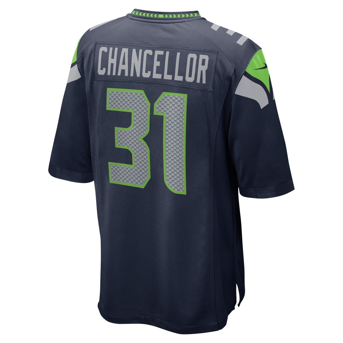 Kam Chancellor Seattle Seahawks Nike Retired Game Jersey - College Navy football jersey product view 3