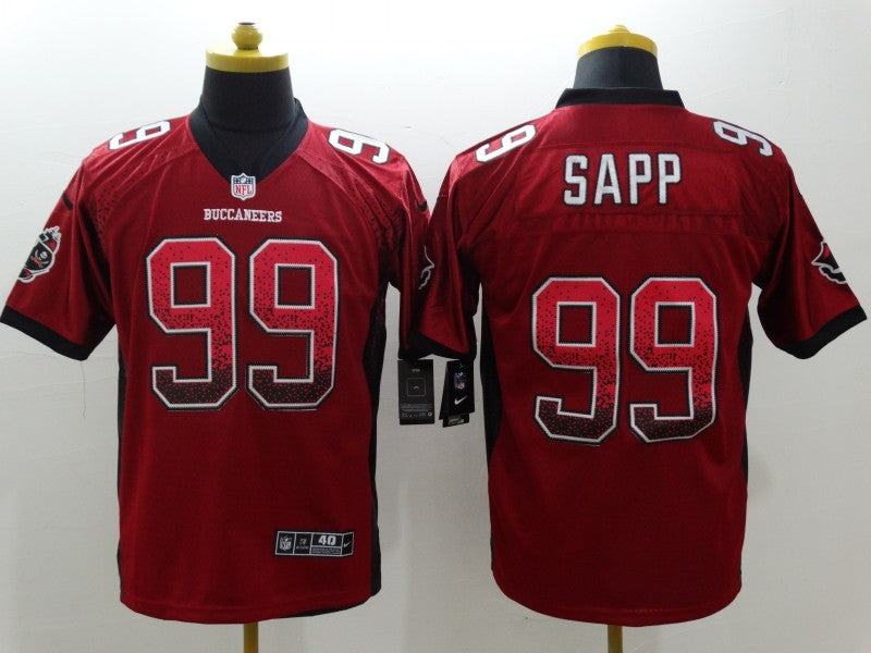Men's Tampa Bay Buccaneers Warren Sapp #99 Red Game Jersey1 football jersey product view 1